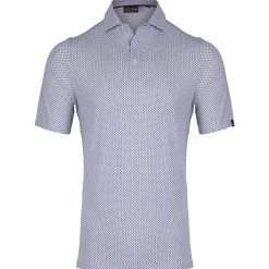 Hollow Pima Polo Powder Blue/Atlanta Blue