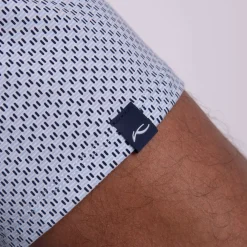 Hollow Pima Polo Powder Blue/Atlanta Blue