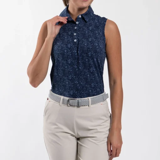 Hollow Pima SL Polo Atlanta Blue