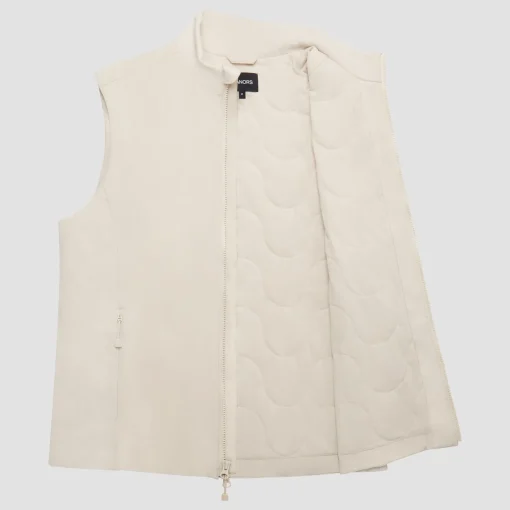 Insulated Course Gilet Ivory