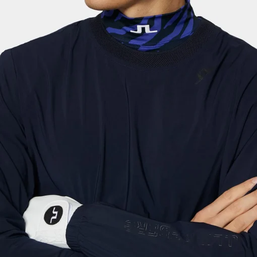 JL Pro Crew Neck Windbreaker Navy