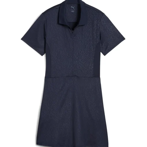Kassidy Animal Deboss Dress Deep Navy