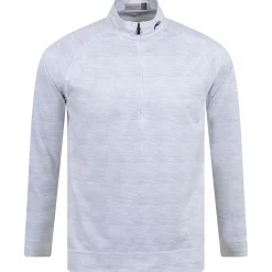 Keano Half Zip Mid Layer White Melange