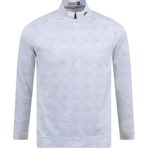 Keano Half Zip Mid Layer White Melange