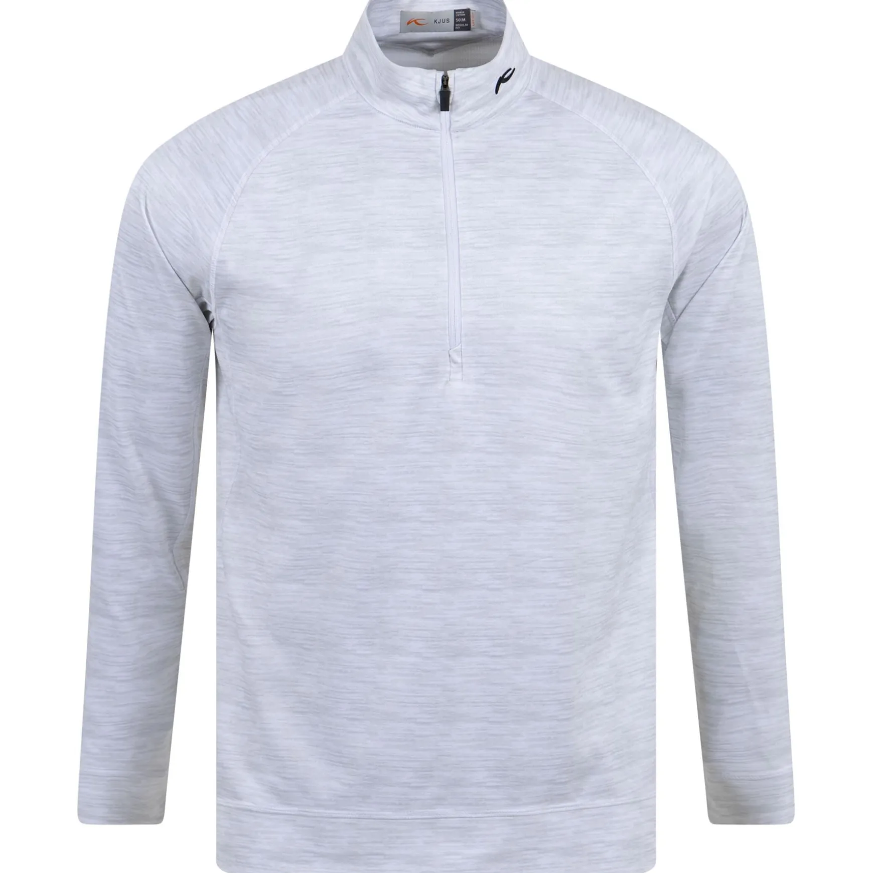 Keano Half Zip Mid Layer White Melange