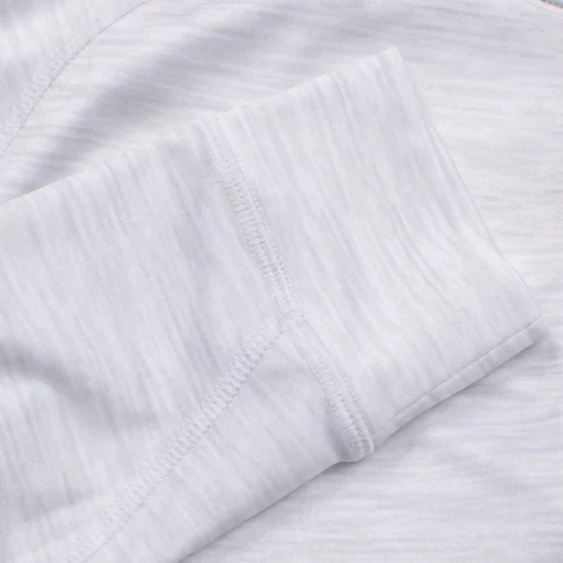 Keano Half Zip Mid Layer White Melange