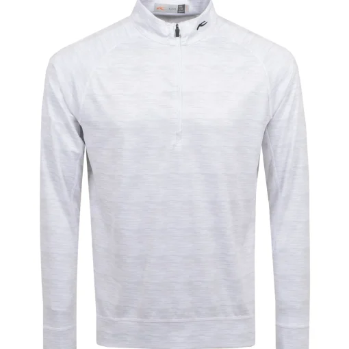 Keano Half Zip Mid Layer White Melange
