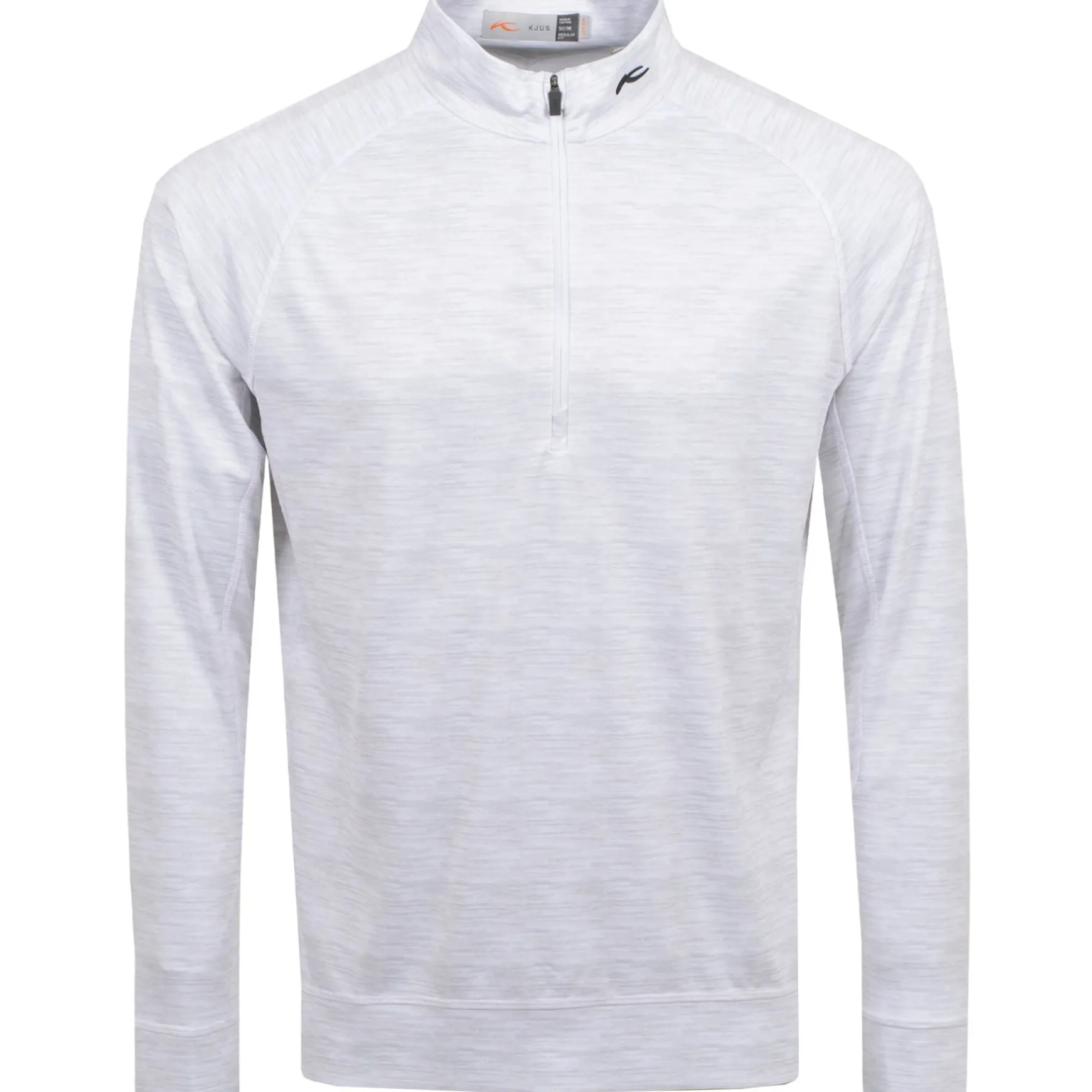 Keano Half Zip Mid Layer White Melange