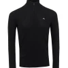 Kian Zipped Golf Sweater Black