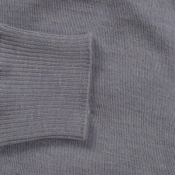 Kian Zipped Golf Sweater Grey Melange