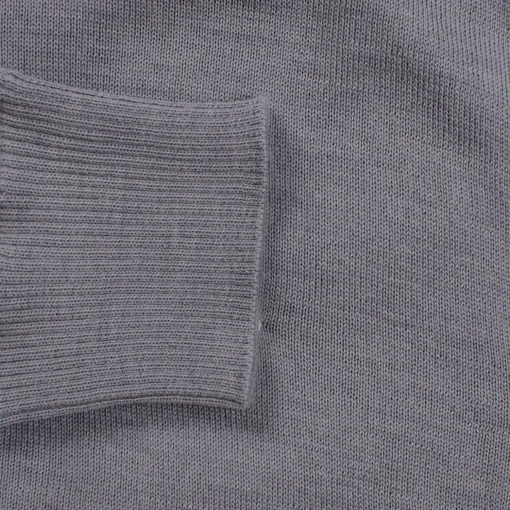 Kian Zipped Golf Sweater Grey Melange