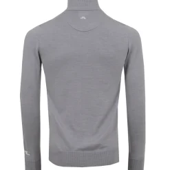 Kian Zipped Golf Sweater Grey Melange