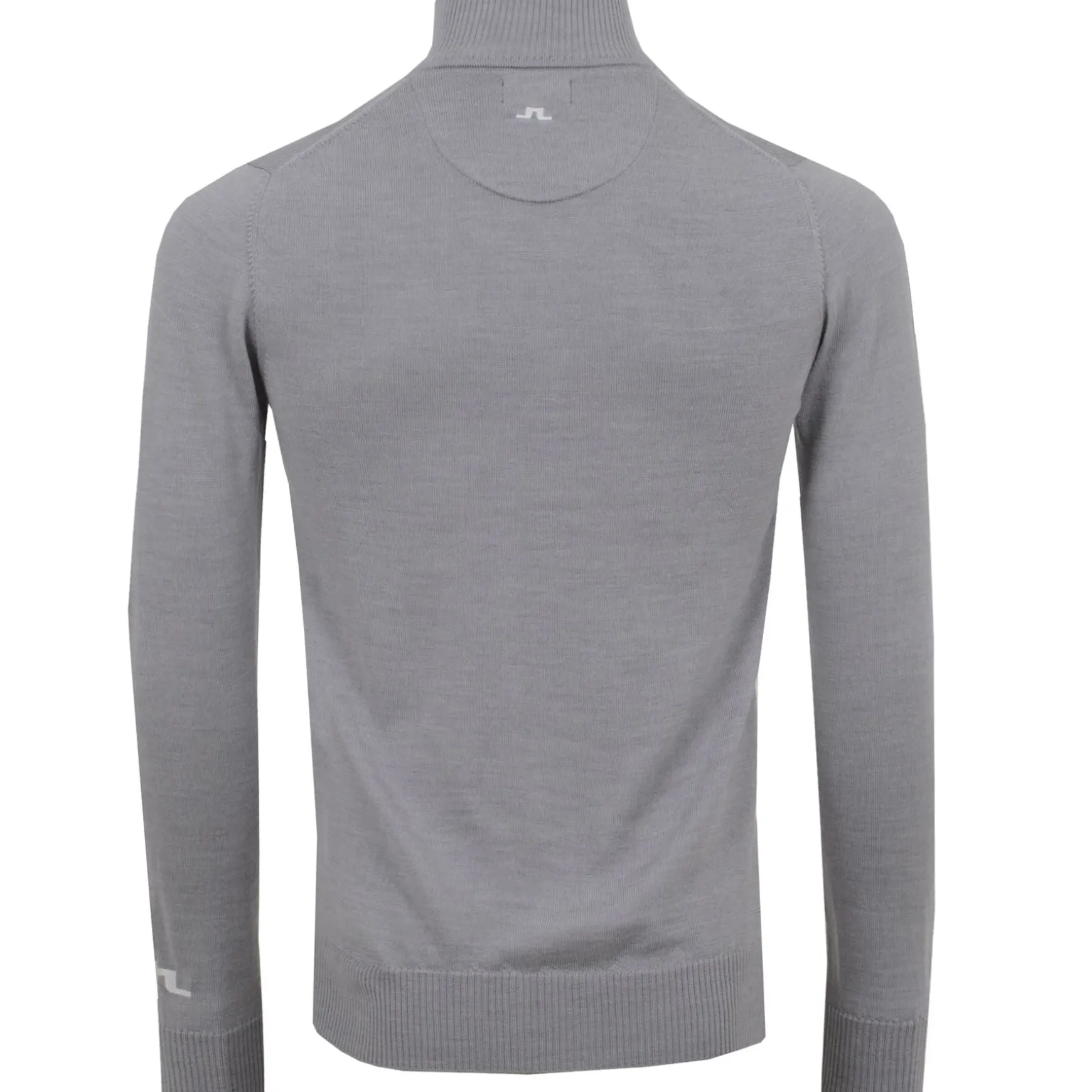 Kian Zipped Golf Sweater Grey Melange
