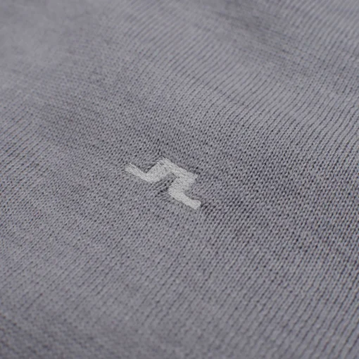Kian Zipped Golf Sweater Grey Melange