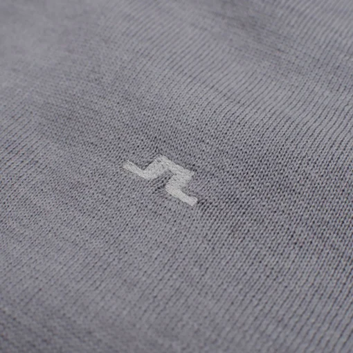 Kian Zipped Golf Sweater Grey Melange
