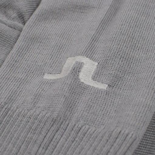 Kian Zipped Golf Sweater Grey Melange