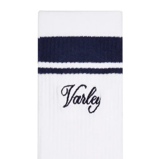 Lamar Club Stripe Socks White/Blue Nights