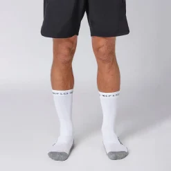 Lanao Crew Socks 2 Pack White/Grey
