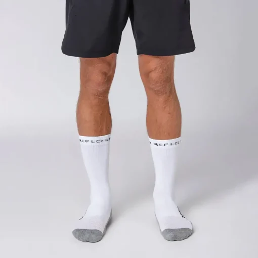 Lanao Crew Socks 2 Pack White/Grey