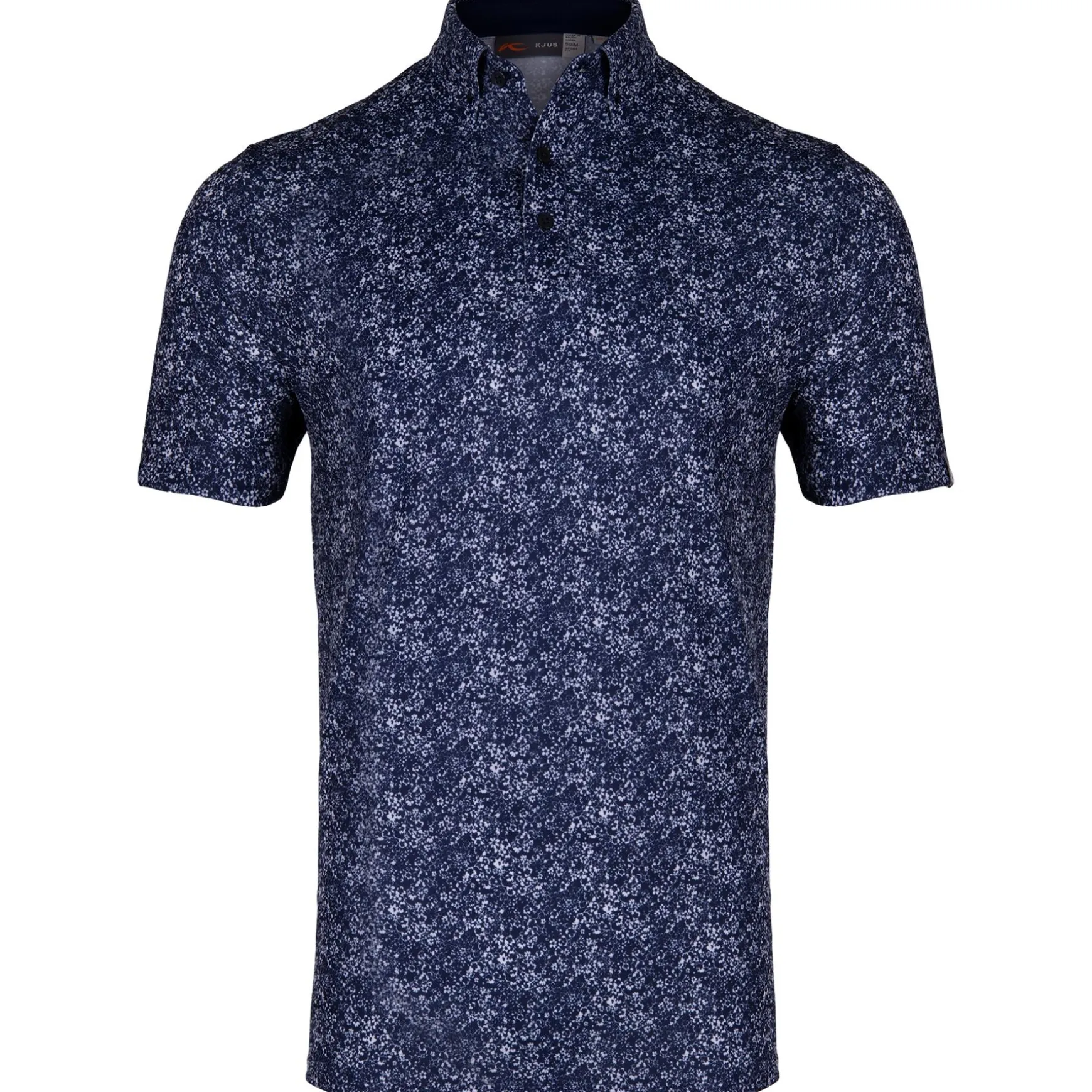 Lance Printed Polo Atlanta Blue/White