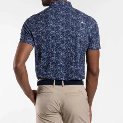 Lance Printed Polo Atlanta Blue/White