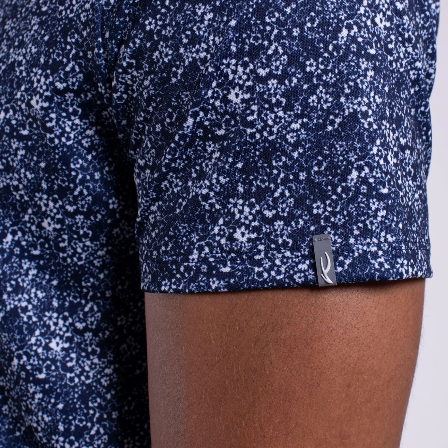Lance Printed Polo Atlanta Blue/White