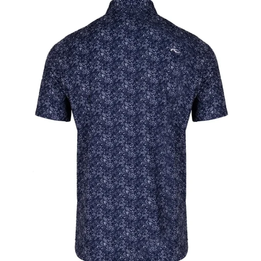 Lance Printed Polo Atlanta Blue/White