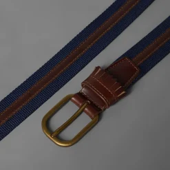Leather Golf Belt Night Indigo
