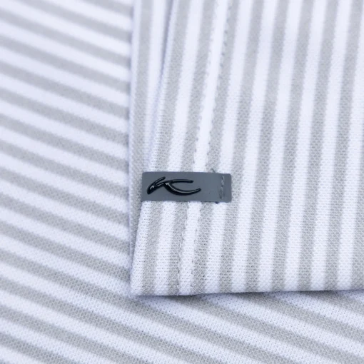Lee Stripe Stretch Polo Alloy/White