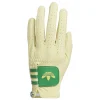 Left Hand Leather Golf Glove Yellow