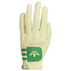 Left Hand Leather Golf Glove Yellow