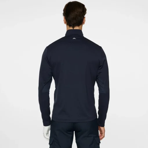 Leon Quarter Zip Mid Layer JL Navy