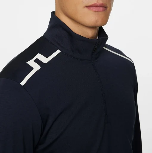 Leon Quarter Zip Mid Layer JL Navy