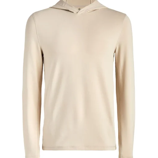 Lightweight French Terry Hoodie Stone