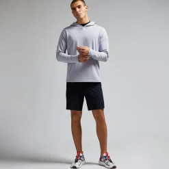Lightweight French Terry Hoodie Light Heather Grey