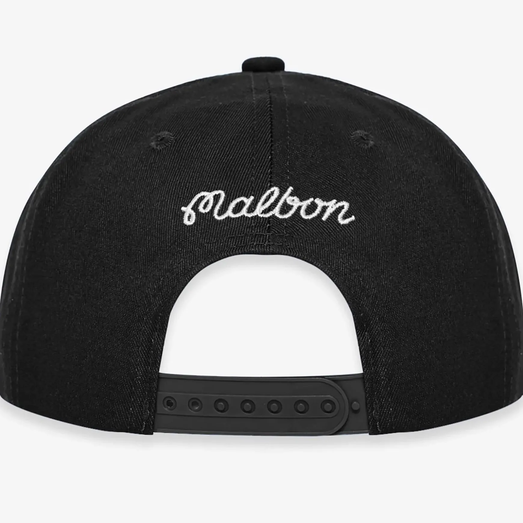 M Script Chainstitch Painters Cap Black