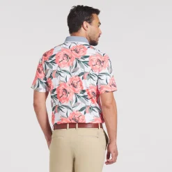 MATTR Beautiful Game Polo White Glow/Red Fire