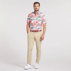 MATTR Beautiful Game Polo White Glow/Red Fire