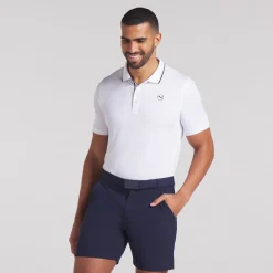MATTR Elevated Solid Polo White Glow