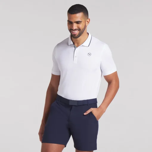 MATTR Elevated Solid Polo White Glow
