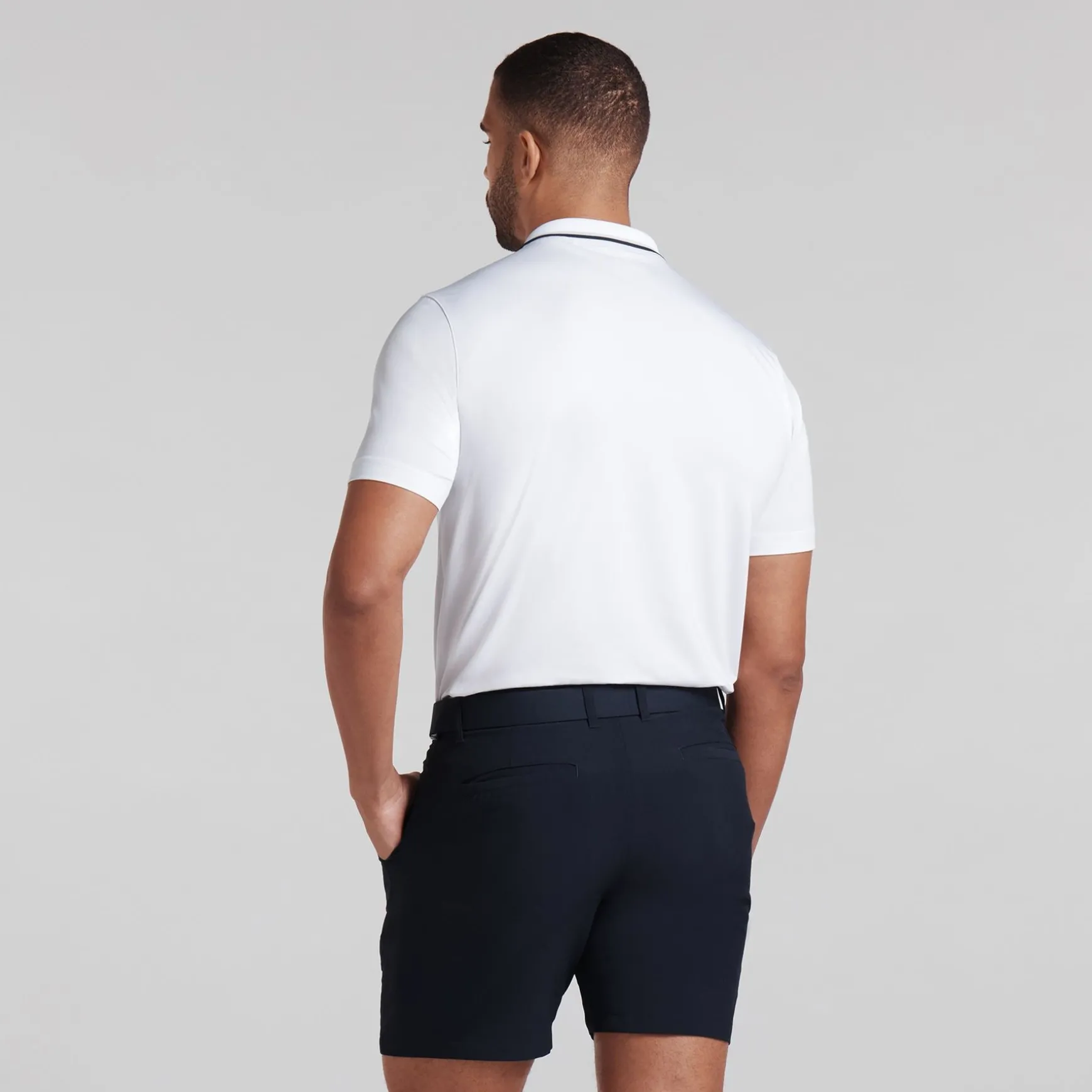 MATTR Elevated Solid Polo White Glow