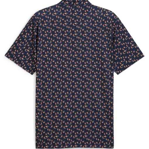 MATTR Paradise Polo Deep Navy/Sunny Yellow