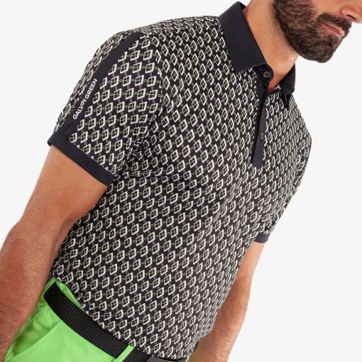 Maxwell VENTIL8+ Polo Black/Fresh Green
