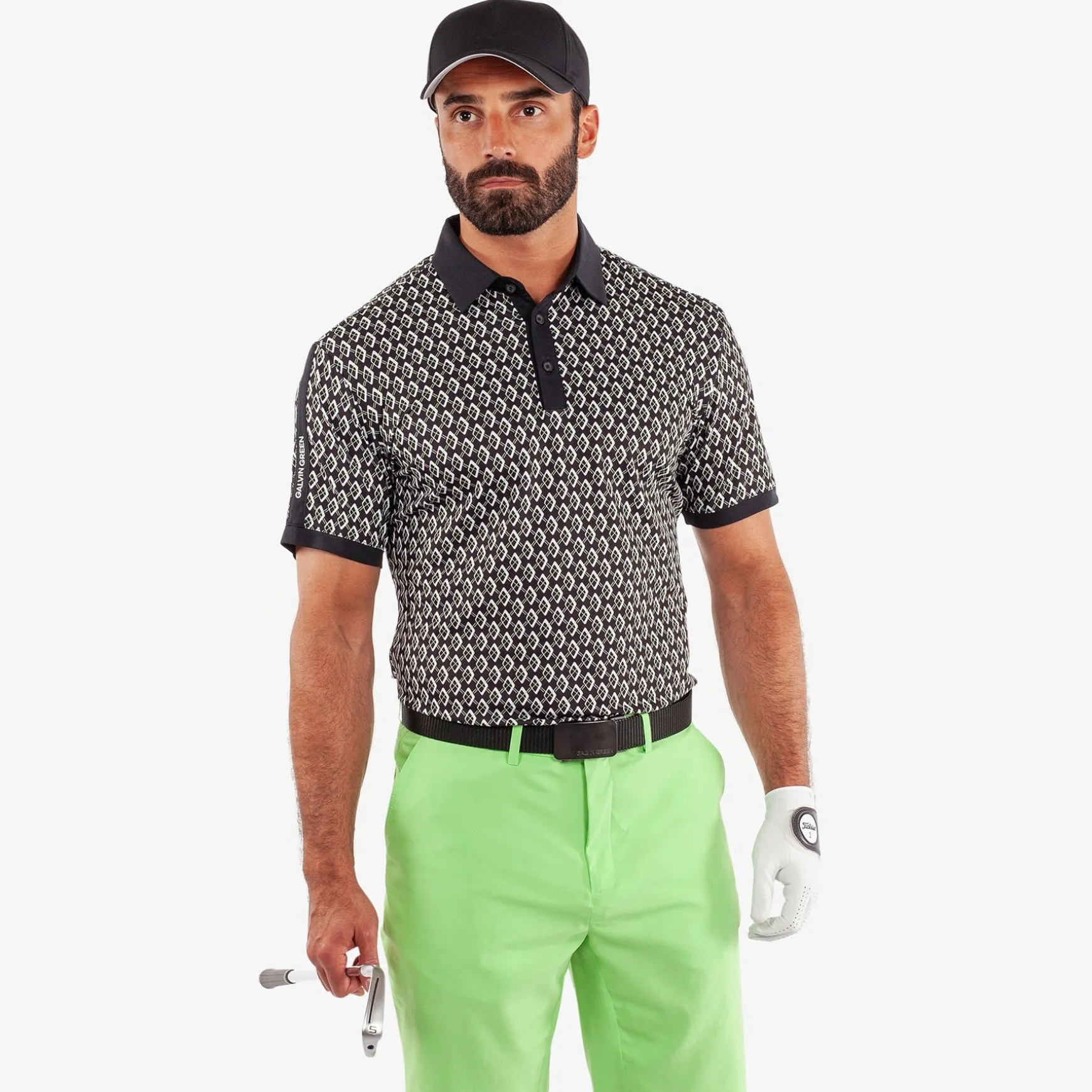 Maxwell VENTIL8+ Polo Black/Fresh Green