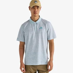 Mezzo Performace Pique Printed Polo Silver