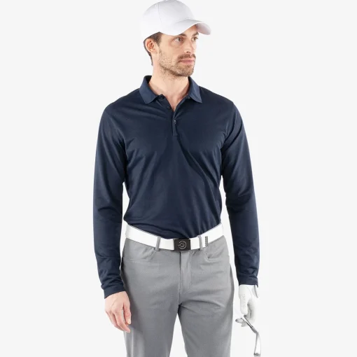 Michael VENTIL8+ LS Polo Navy