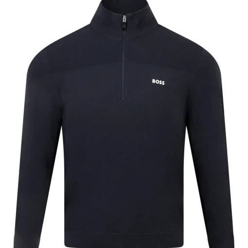 Momentum Quarter Zip Mid Layer Dark Blue