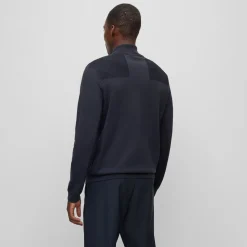 Momentum Quarter Zip Mid Layer Dark Blue