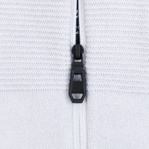 Momentum Quarter Zip Mid Layer Light Grey
