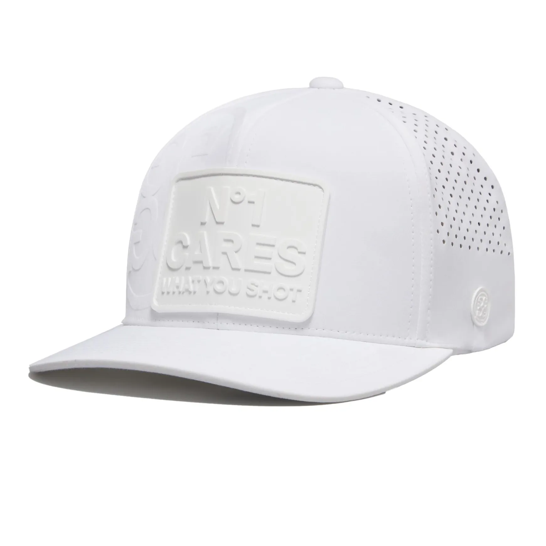 N°1 Cares Patch Perforated Delta Snapback Hat Snow